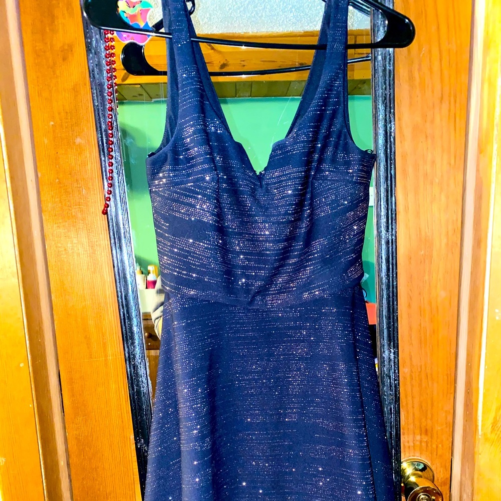 Dark blue dress